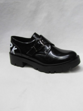 Półbuty damskie na płaskim (36-41) C67766-2 BLACK