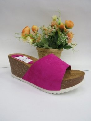 Klapki damskie na koturnie (36-41) 8282 FUCHSIA