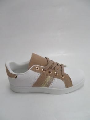 Buty sportowe damskie na płaskim (36-41) QS28 WHITE