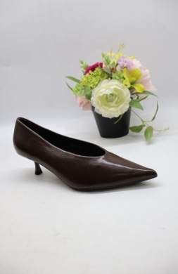 Czółenki damskie na szpilce (36-41) 8424 BROWN