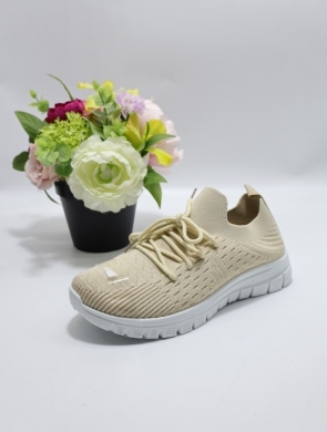 Buty sportowe damskie na płaskim (36-41) KT25018 BEIGE