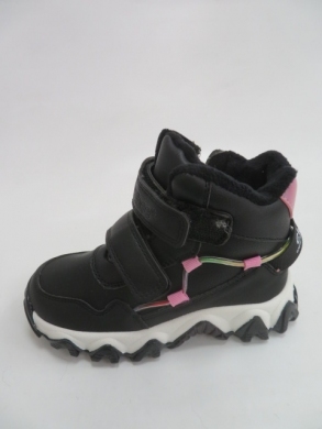 Botki dziewczęce ocieplane (26-31) H267 BLACK/PINK
