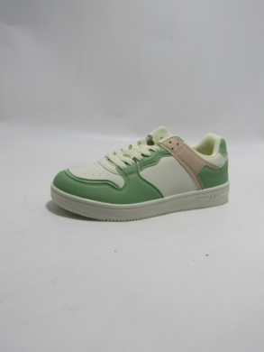 Buty sportowe damskie na płaskim (36-41) AD701 GREEN/WHITE