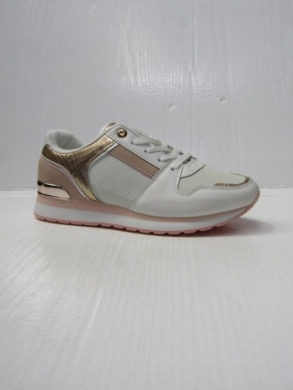 Buty sportowe damskie na płaskim (36-41) 0-119 WHITE/PINK