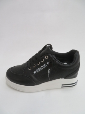 Buty sportowe damskie na koturnie (36-41) AB887 BLACK