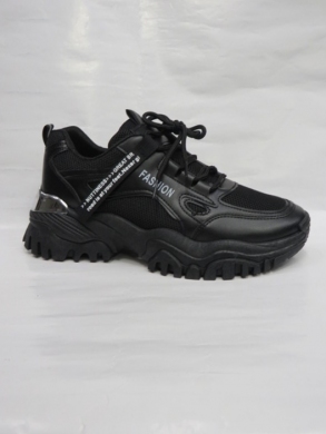 Sneakersy damskie niskie (36-41) 6810-21 BLACK