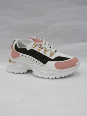Sneakersy damskie niskie (36-41) AB-998 GREEN/PINK