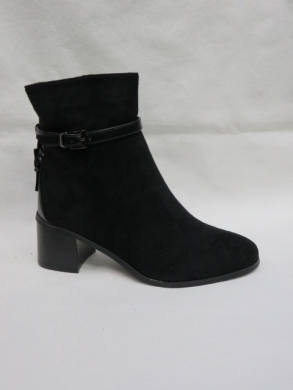 Botki damskie ocieplane na obcasie (36-41) HBL-64 BLACK