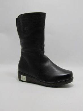 Kozaki damskie ocieplane na płaskim (36-41) 8018 BLACK