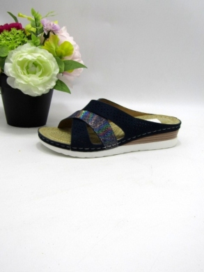 Klapki damskie na koturnie (36-41) N22-1061 BLUE