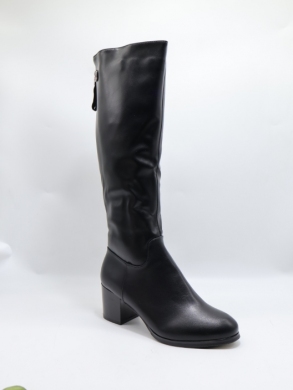 Kozaki damskie ocieplane na obcasie (36-41) SG503 BLACK