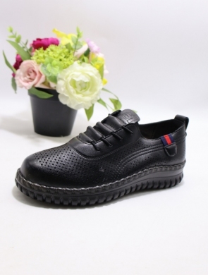 Półbuty damskie na płaskim (36-41) BK-611 BLACK