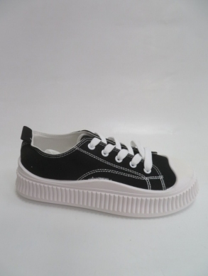 Trampki damskie na płaskim (36-41) YT-749 BLACK