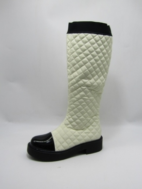 Kozaki damskie ocieplane na płaskim (36-41) QT57 BEIGE