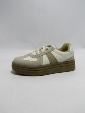Buty sportowe damskie na płaskim (36-41) 7590 KHAKI