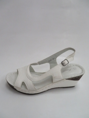 Sandały damskie na koturnie (36-41) 0099 WHITE
