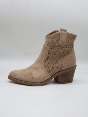 Botki damskie na obcasie (36-41) H258 KHAKI
