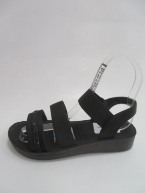 Sandały damskie na koturnie (36-41) 6810 BLACK