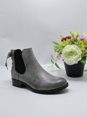 Botki damskie na płaskim (36-41) F916 GREY