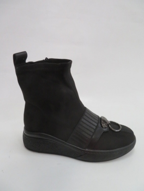 Botki damskie jesienne na płaskim (36-41) AA153-1 BLACK