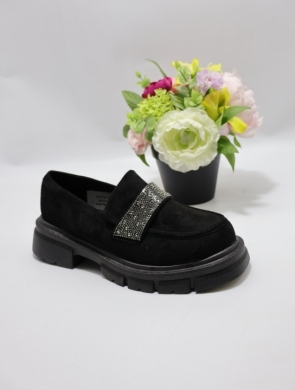 Mokasyny damskie na płaskim (36-41) OM816 BLACK