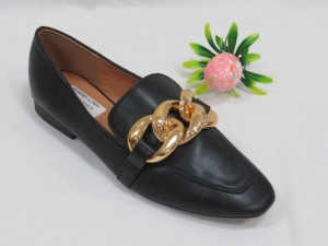 Mokasyny damskie na płaskim (36-41) BL043 BLACK