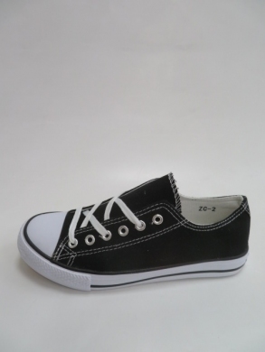 Trampki damskie na płaskim (36-41) ZC-2 BLACK
