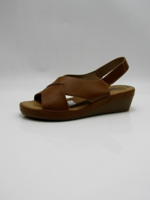 Sandały damskie na koturnie (36-41) 4019 BROWN