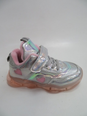 Buty sportowe Dziewczęce (26-31) E56 SILVER/PINK