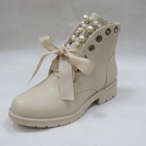 Botki damskie na płaskim (36-41) CLS-168 BEIGE
