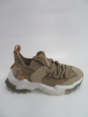 Sneakersy damskie niskie (36-41) BB101 KHAKI