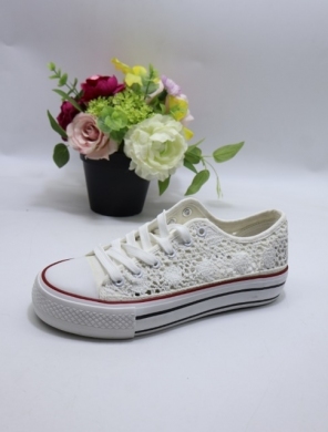 Trampki damskie na płaskim (36-41) X129 WHITE