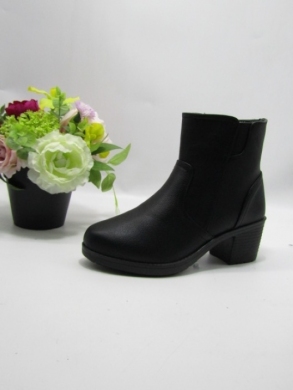 Botki damskie ocieplane na obcasie (36-41) Z2-23 BLACK