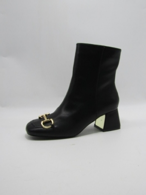 Botki damskie na obcasie (36-41) 22-275 BLACK