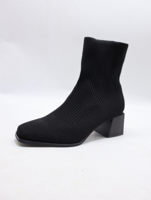 Botki damskie na obcasie (36-41) 9503 BLACK