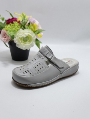 Klapki damskie na płaskim (36-42) C9916-3 GREY