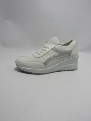 Buty sportowe damskie na koturnie (36-41) J-156 WHI