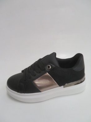 Buty sportowe damskie na płaskim (36-41) 990 BLACK
