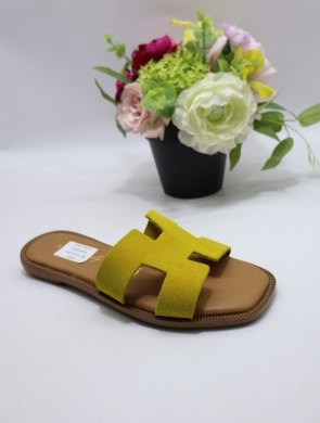 Klapki damskie na płaskim (36-41) 02 YELLOW