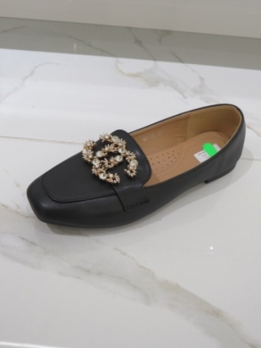 Mokasyny damskie na płaskim (36-41) GO-79 BLACK