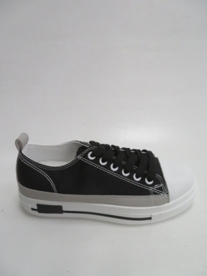 Trampki damskie na płaskim (36-41) 2057 BLACK