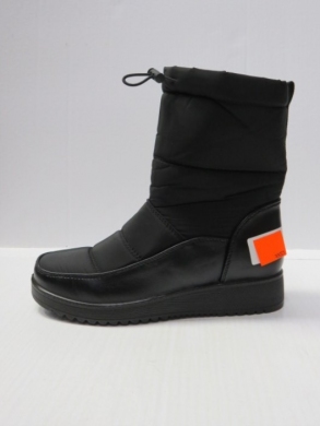 Botki damskie ocieplane na płaskim (36-41) A68-55 BLACK