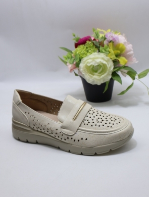 Półbuty damskie na płaskim (36-41) 0-1583 BEIGE