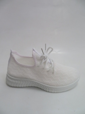 Buty sportowe damskie na płaskim (36-41) J2201 WHITE