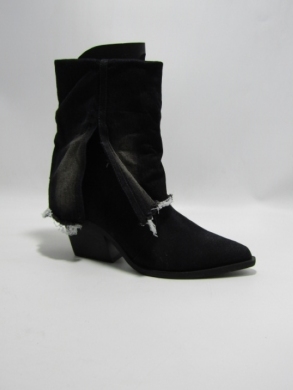 Botki damskie na obcasie (36-41) 668 BLACK