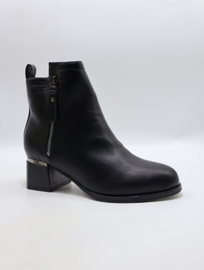 Botki damskie ocieplane na obcasie (36-41) HO-1037 BLACK