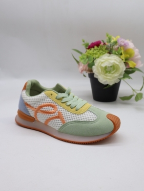 Buty sportowe damskie na płaskim (36-41) WX-186 GREEN