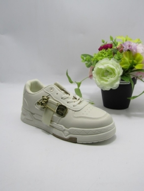 Buty sportowe damskie na płaskim (36-41) 19-3 BEIGE