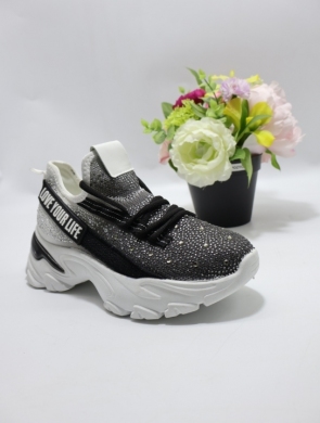 Buty sportowe damskie na płaskim (36-41) WW-108 BLACK