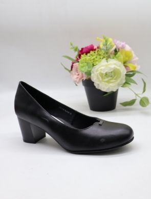 Czółenki damskie na obcasie (36-41) YCC-106 BLACK
